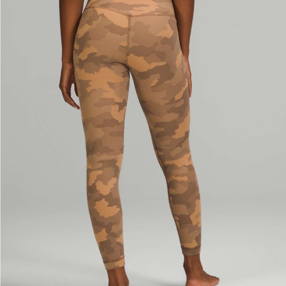 Lululemon Align High-Rise Pant 25" Heritage 365 Camo Beige Multi size 18 - Picture 2 of 9